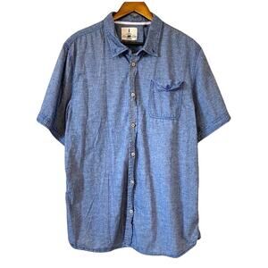 I JEANS BY BUFFALO Mervin Speckled Button Down Casual Shirt SIze XXL